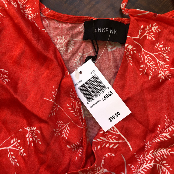 Minkpink Hot Springs Floral Printed Wrap Maxi Dres - Picture 5 of 6